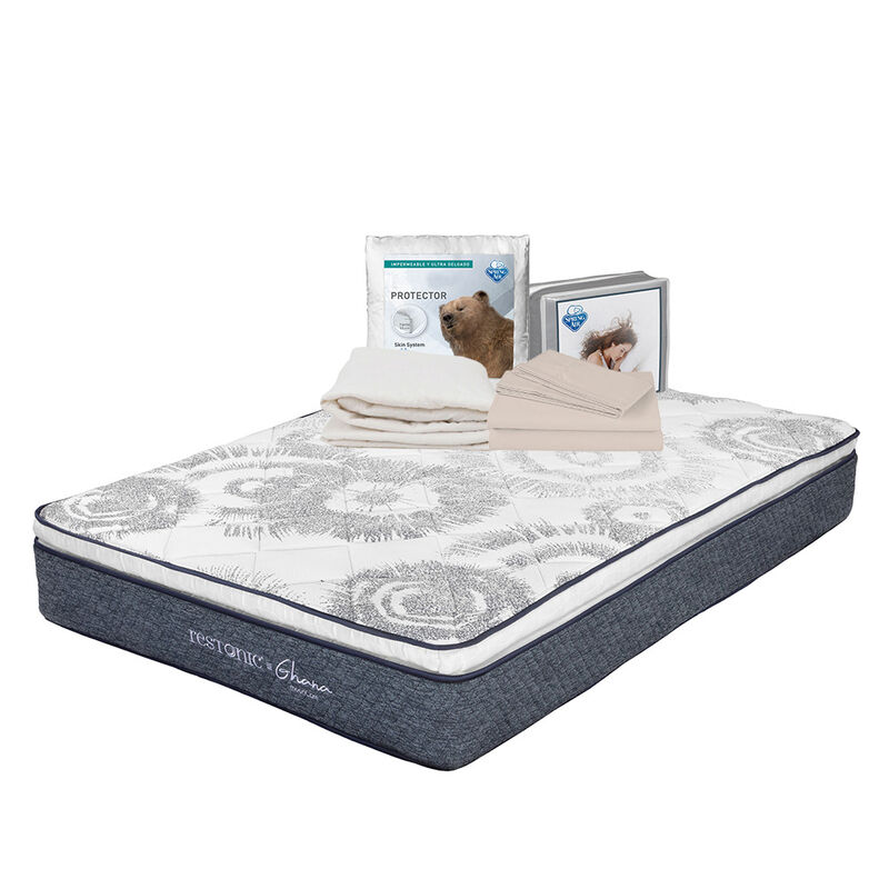 Colch&oacute;n Matrimonial Ghana + Protector Ultra + 1... image number null