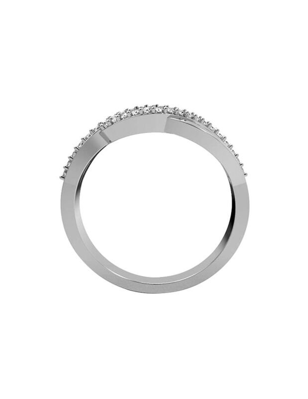 Anillo de Compromiso en Oro de 14K con Circonia... image number null