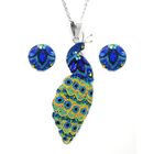 Set Collar y Aretes Pavorreal Zvezda 0.925 Mujer