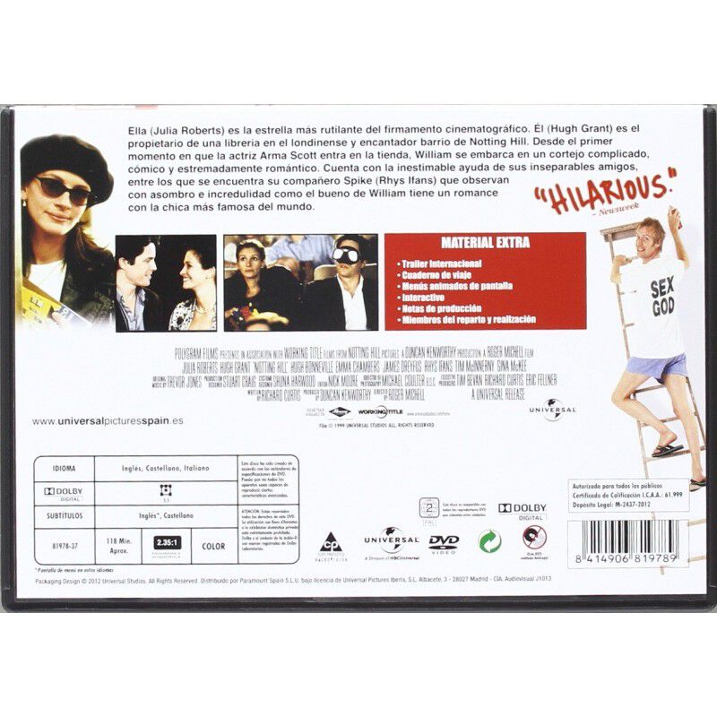 Notting Hill (dvd) image number null