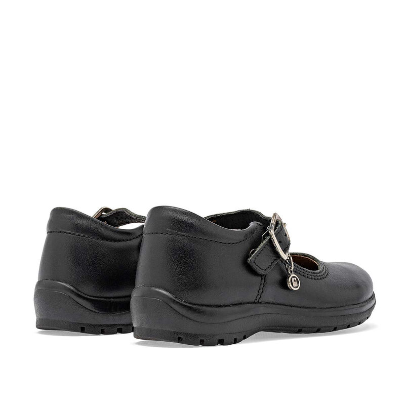 Coqueta Zapato Escolar De Piel Para Ni&ntilde;a Negro ... image number null