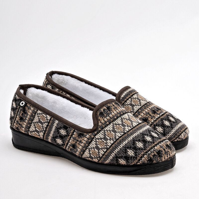 Mora Confort Pantufla para mujer beige multicol... image number null