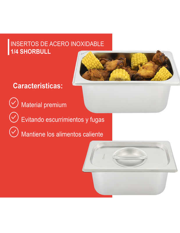 Inserto acero inoxidable cuarto 1/4 10 Shorbull image number null