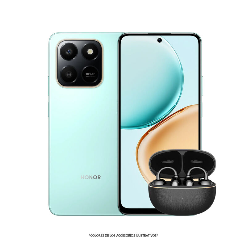 Combo Honor X7d Cyan 256 Gb + Honor Choice Earb... image number null