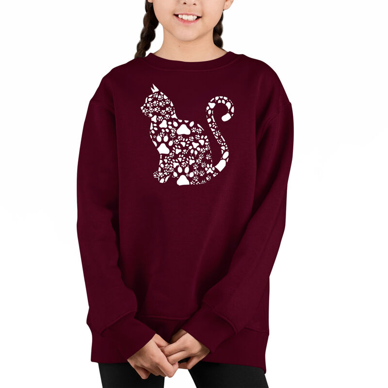 Sudadera De Cuello Redondo Word Art Para Ni&ntilde;a -... image number null