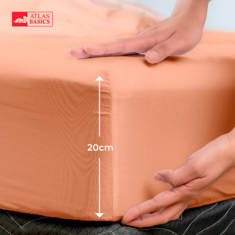 Juego de S&aacute;banas Soft Individual Salmon Atlas d... image number null