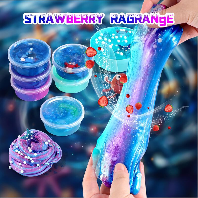 Slime Kit Fsutvitg Ocean Theme, Antiadherente, ... image number null