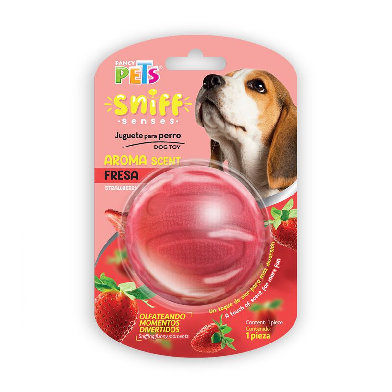 Fancy Pets Pelota Sniff Con Aroma A Fresa Para ... image number null