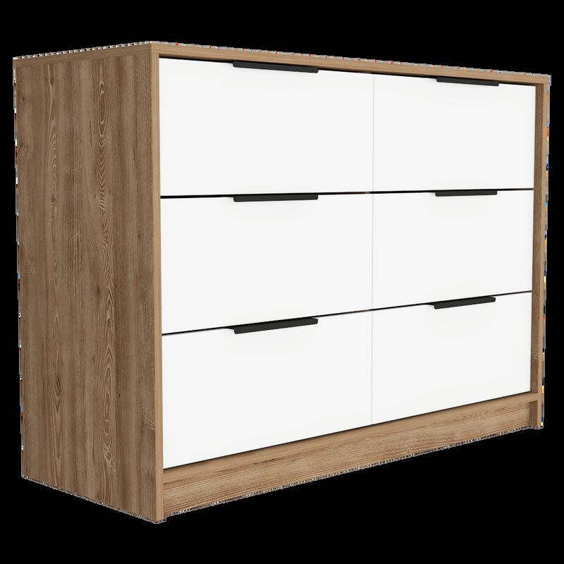 C&oacute;moda Organizador Wesley Miel y Blanco Virtual... image number null