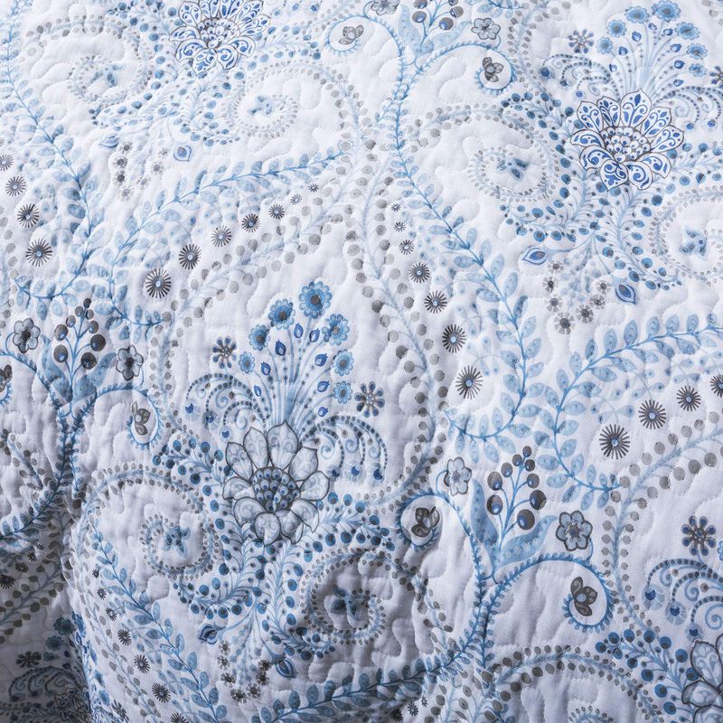 Juego De Colcha Newlake Reversible Patchwork Bl... image number null