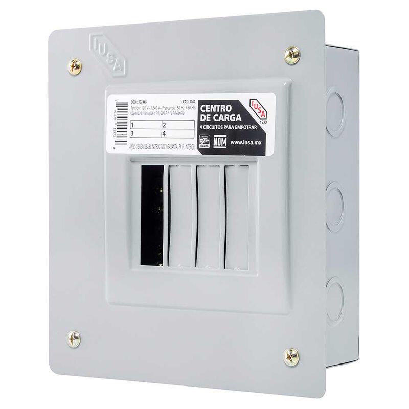 Centro de carga 4 polos Empotrable image number null
