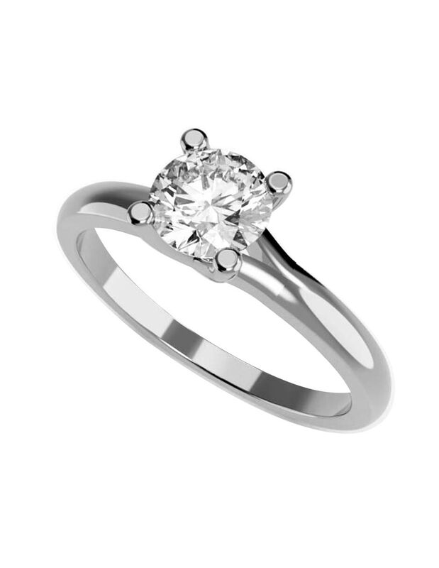 Anillo de Compromiso en Oro de 10K con Circonia... image number null