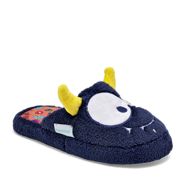 Huarachetas Pantufla para ni&ntilde;o. Marino amarillo image number null