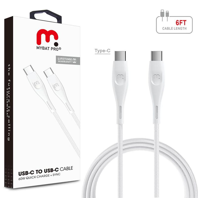 Cable Datos MYBAT USB-C a USB-C 1.8m 60W Univer... image number null