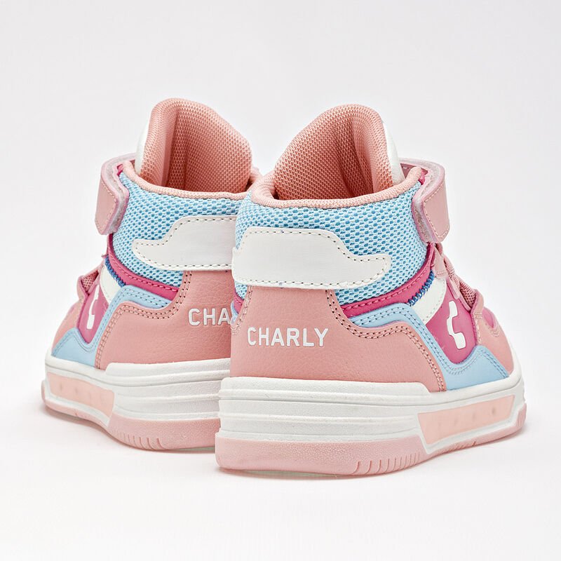 Charly Tenis urbano para ni&ntilde;a. Rosa multicolor,... image number null