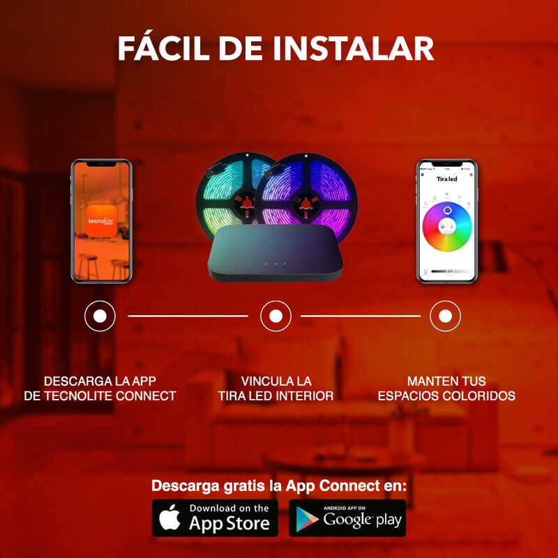 Kit Tira LED para TV Inmersi&oacute;n Inteligente Wi-F... image number null