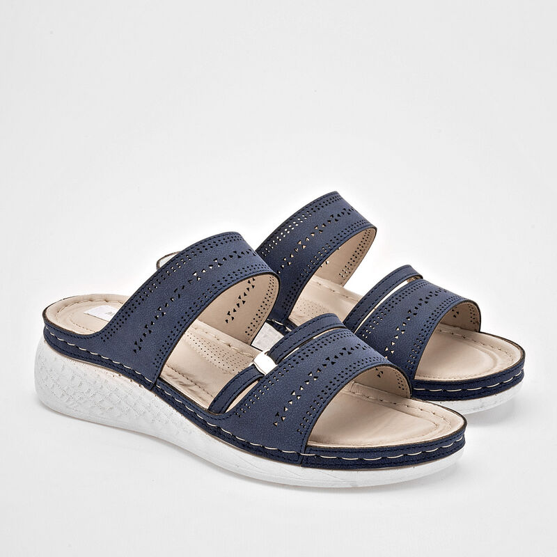 Mora Confort Sandalia para mujer marino image number null