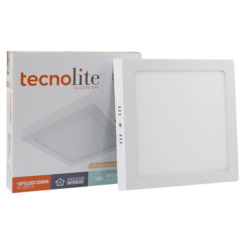 Lampara Sobreponer Techo Blanco 18w Luz Suave C... image number null