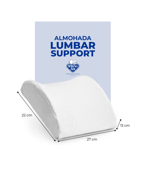 Almohada Ergon&oacute;mica Lumbar Spring Air Support d... image number null
