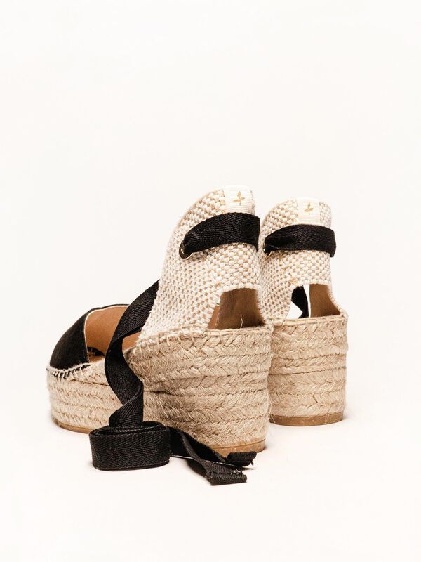 Alpargata Romero Plataforma Negra image number null