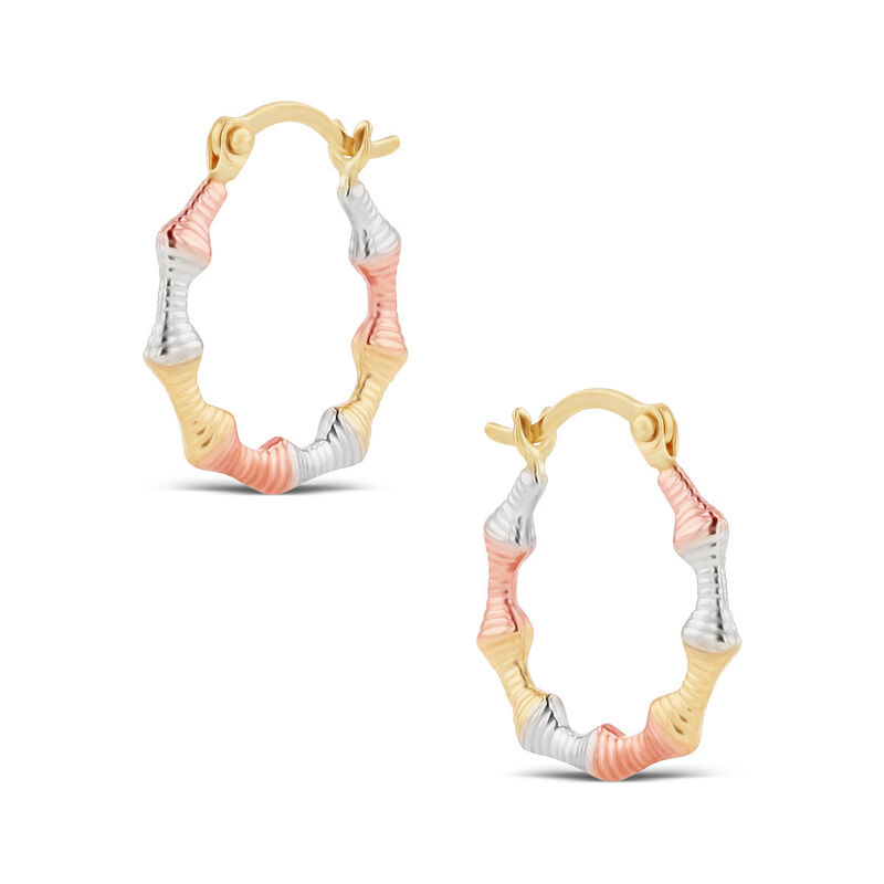 Arracadas De Oro Florentino 10K (11 Mm Aprox) image number null