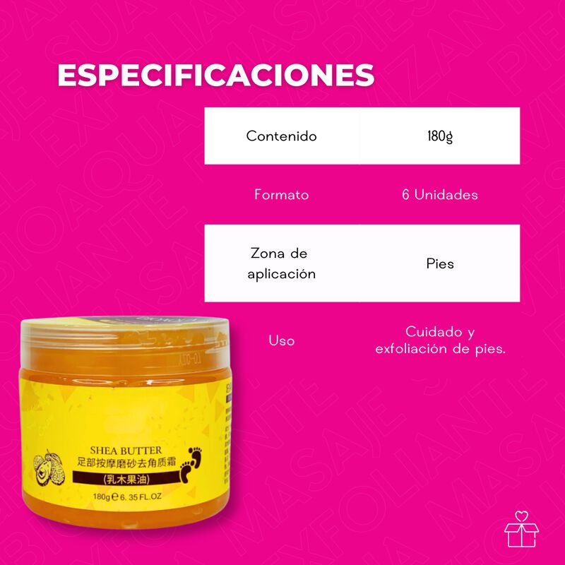 Set de 6 Geles Exfoliantes para Pies Bioaqua Su... image number null