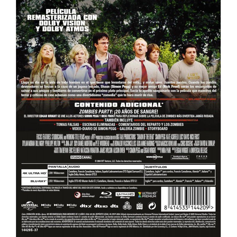 Fiesta de zombis [UHD] (2004) Shaun de los Muer... image number null