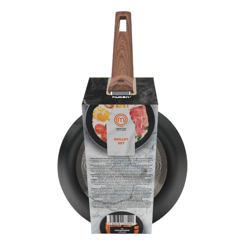 Set De 3 Sartenes Wood Pro Antiaderentes Master... image number null