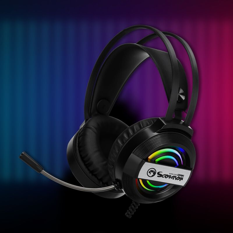 Headset HG8902 Gamer Marvo Entrada USB Sonido E... image number null