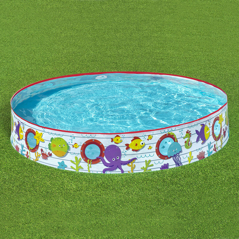 Alberca Circular R&iacute;gida Infantil Peces Y Pulpos... image number null