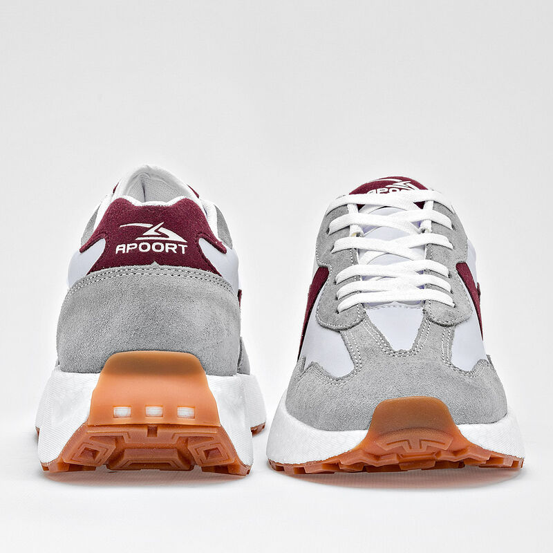 Apoort Tenis urbano para joven. Blanco gris vin... image number null