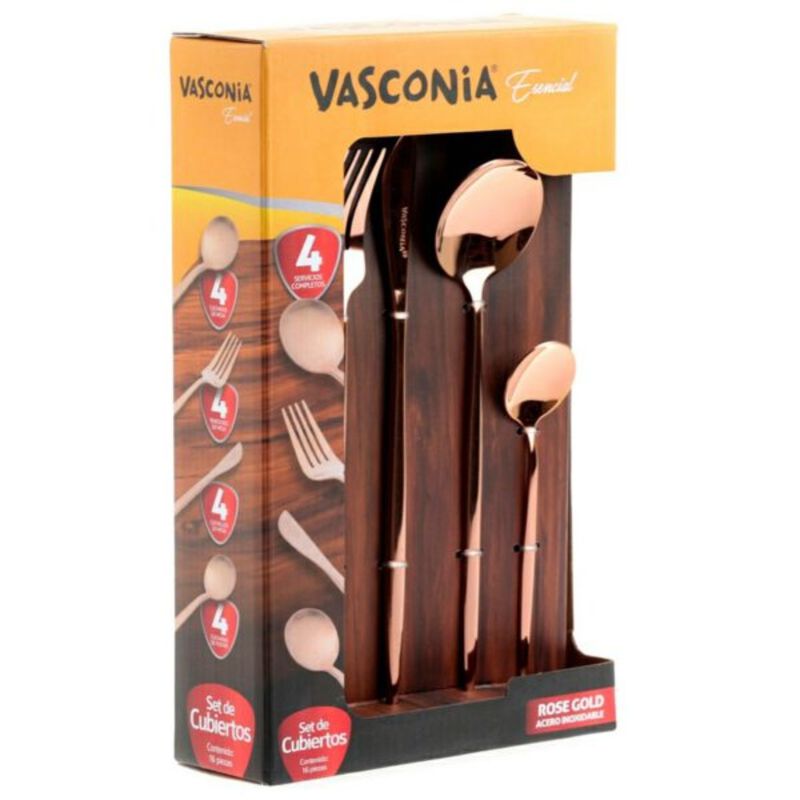 Set De Cubiertos Vasconia 60001365 16 Piezas Ac... image number null