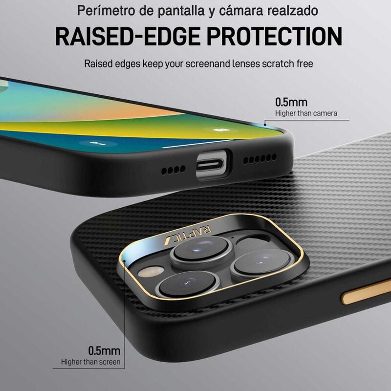 Funda RAPTIC Aramid para iPhone 16 PRO MAX Negr... image number null