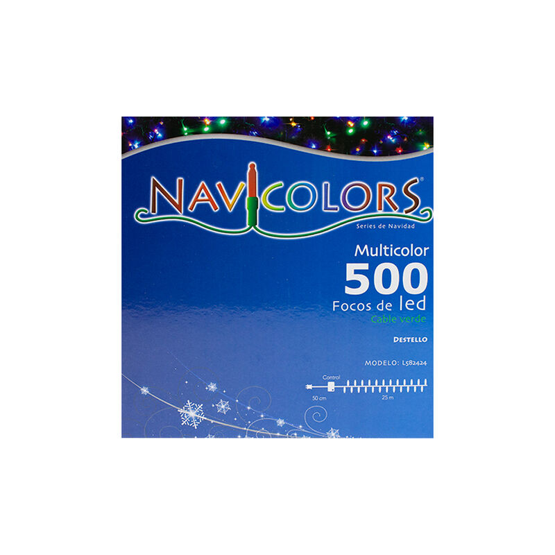 Serie Musical LED Multicolor 500 focos Cable Ve... image number null