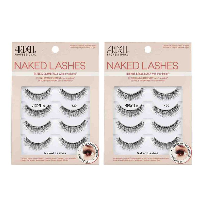 Strip Lashes Ardell Naked Lashes #420, 4 Pares,... image number null