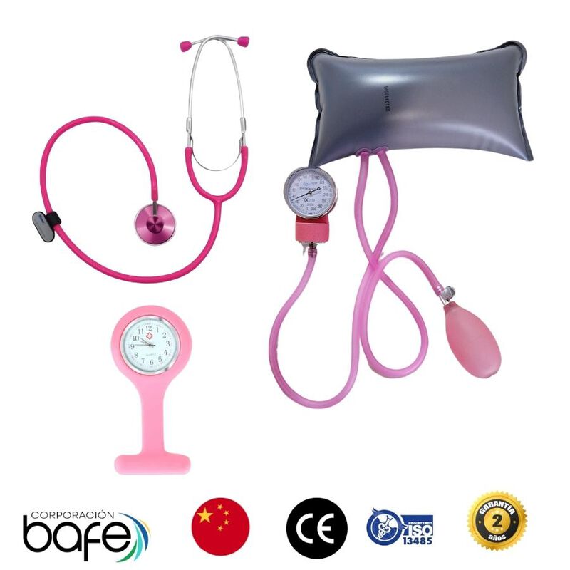 Kit Bauman&oacute;metro Aneroide Y Estetoscopio De Una... image number null
