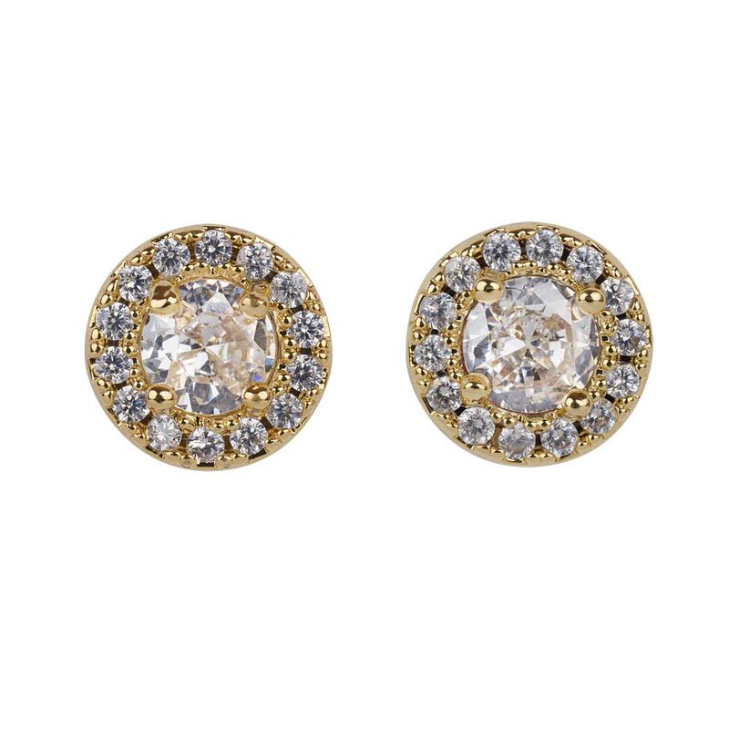 Aretes Mujer Oro 14k Zirconia Cúbica, Joyería F... image number null