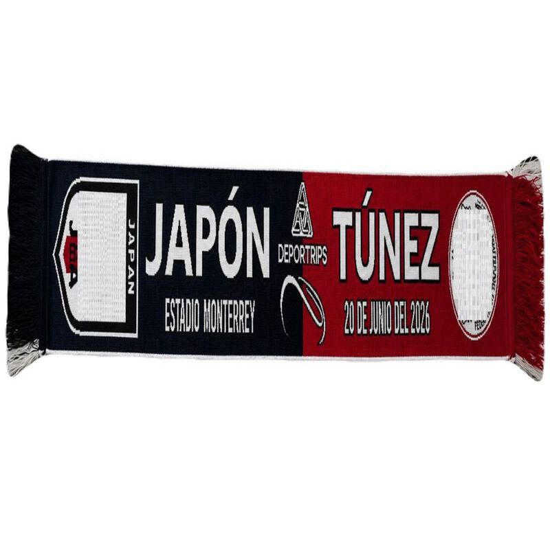 Exclusiva! Bufanda Partido Japon Vs Tunez 20 Ju... image number null