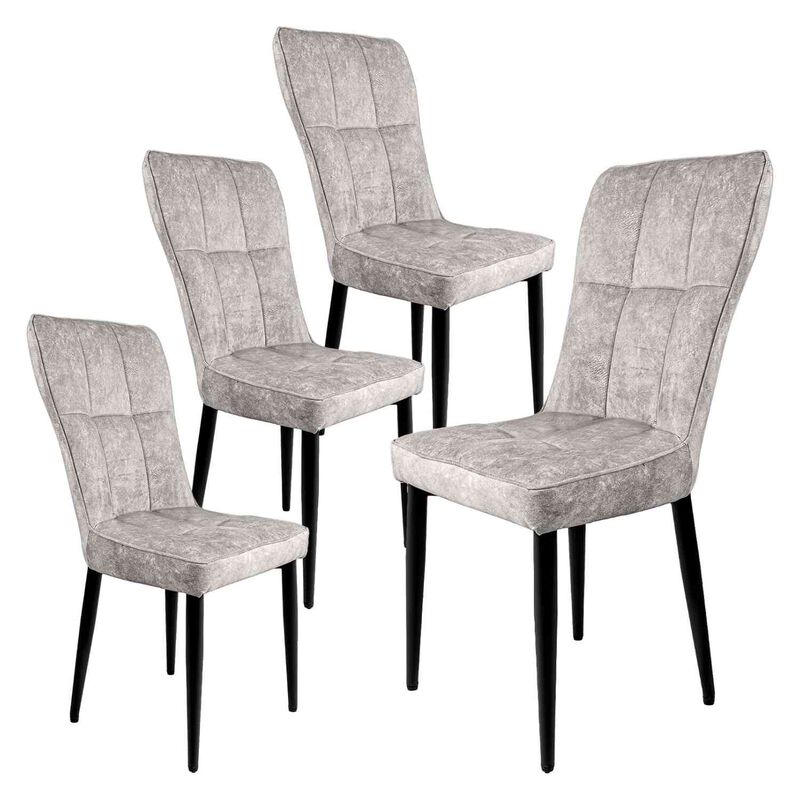 Juego Set 4 Sillas Comedor Altas Vinipiel Moder... image number null