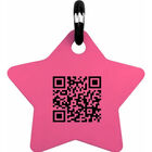 Placa Mascota Qriosa Estrella Fushia
