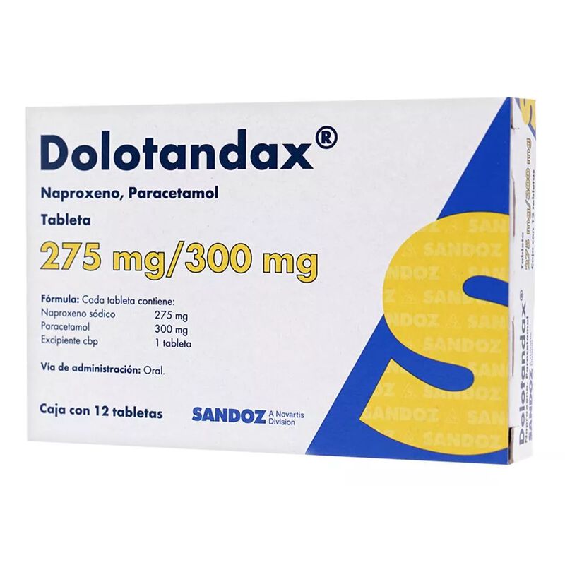 Dolotandax Tableta 275 Mg, 12 Tabletas image number null