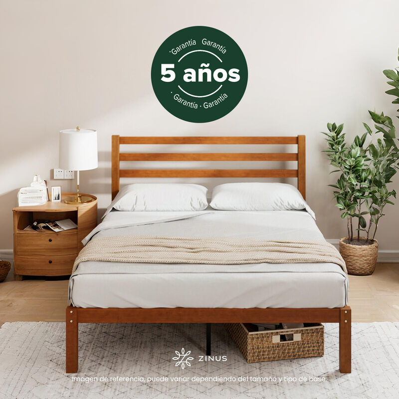 Zinus | Leah | Base De Cama Matrimonial De Bamb... image number null