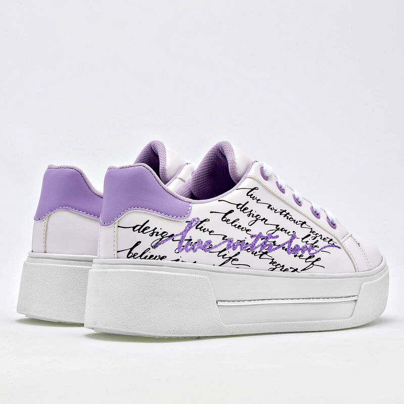 Taguesi Tenis urbano para mujer blanco lila neg... image number null