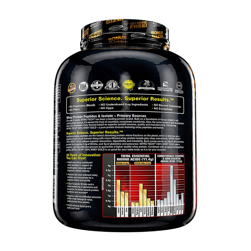 Proteina Nitro Tech Whey Gold Muscletech Cookie... image number null
