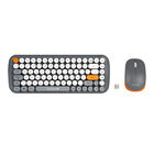 TechZone Teclado y Mouse Óptico Inalámbrico Plug & Play Estilo Typewritter