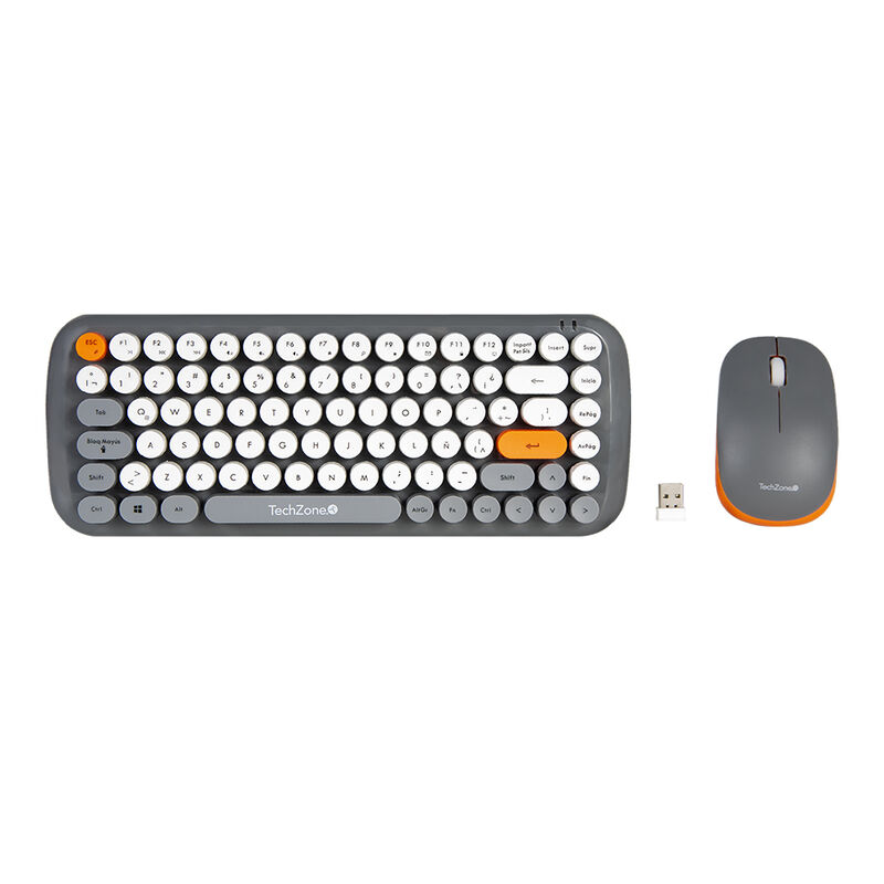 TechZone Teclado y Mouse Óptico Inalámbrico Plu... image number null