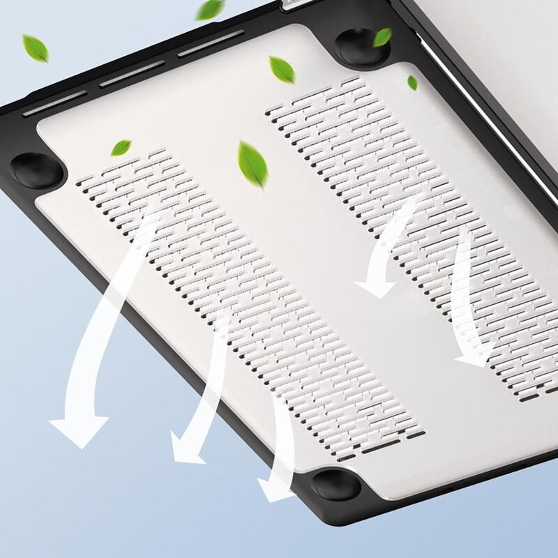 Funda MYBAT para MacBook Air 13 M1 Transp Negro... image number null