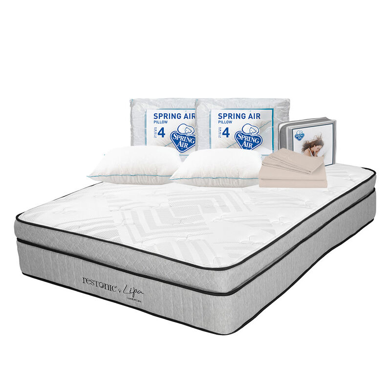 Colch&oacute;n Matrimonial Lipa+Almohada Oso 2+1 juego... image number null