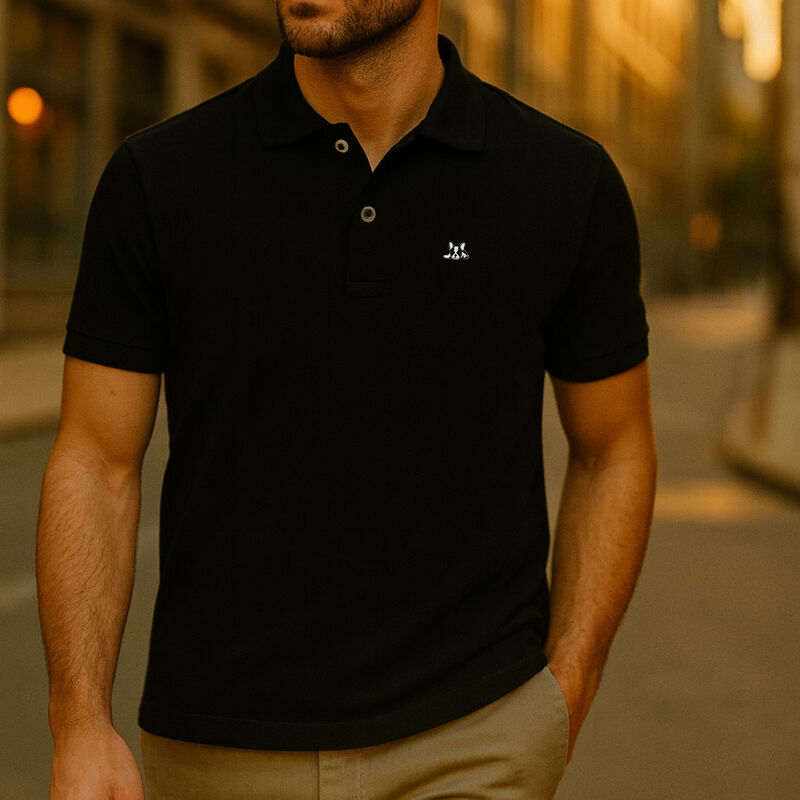 Playera Polo de Algod&oacute;n Manga Corta Casual para... image number null