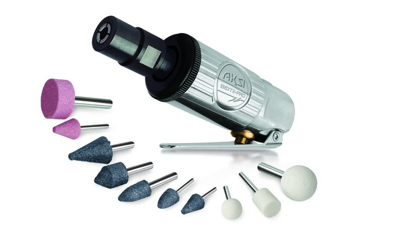 Mini Esmeriladora Neumatica de 1/4 con accesori... image number null